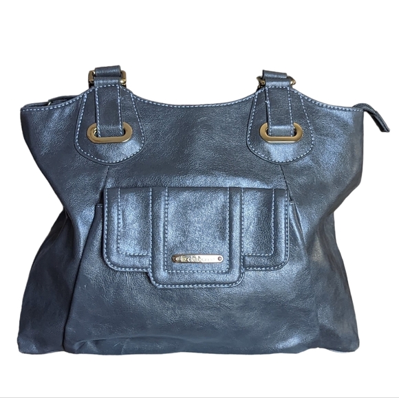 Liz Claiborne Dark Grey Large Shoulder Bag - Picture 2 of 13